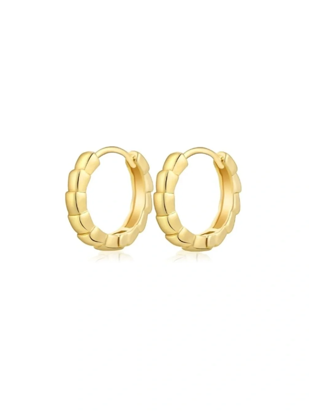 Nordstrom Tile Stack Huggie Hoop Earrings